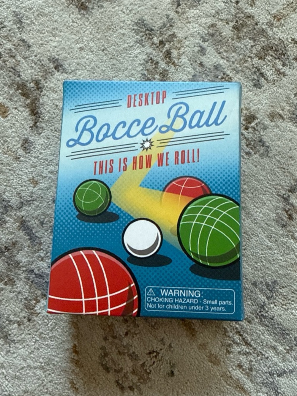 Mini Bocce Ball Game - Blue Box with Red & Green Balls